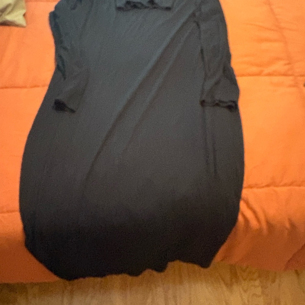 Boohoo Plus Black Long Sleeve Dress